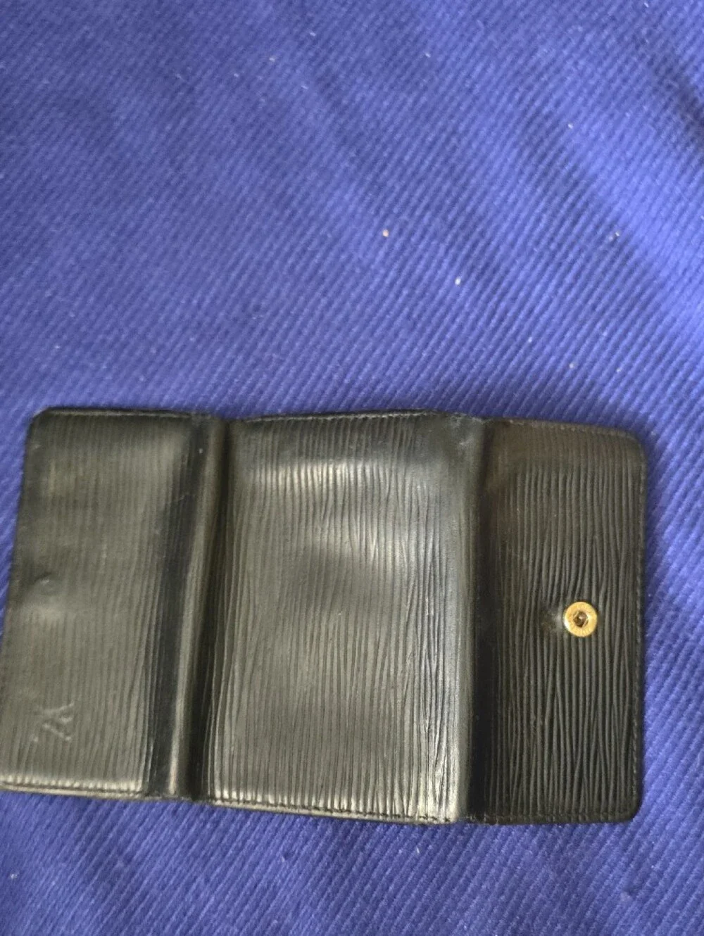 Louis Vuitton Green and Black Epi Leather Card Holders Set